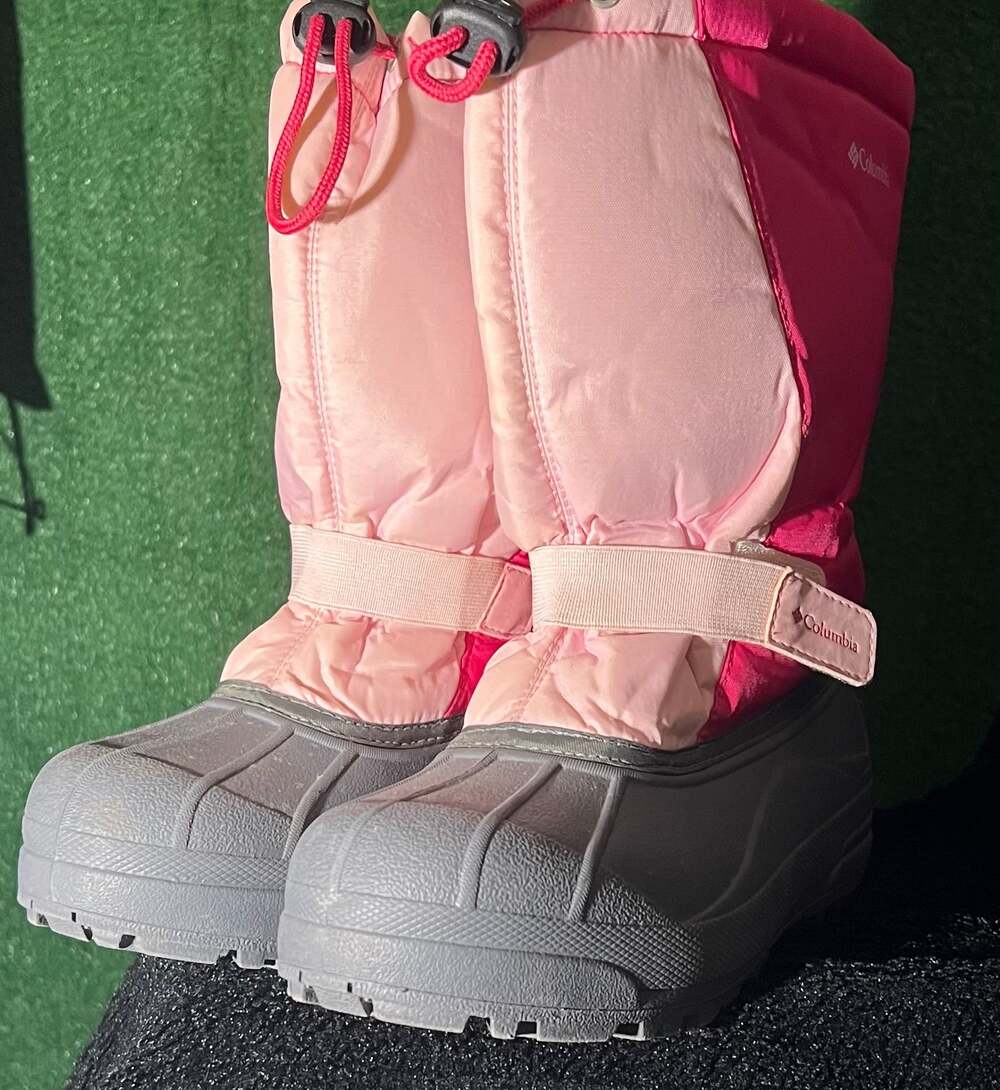 Sorel Youth Flurry Pink/Grey Winter Waterproof Snow Boots
